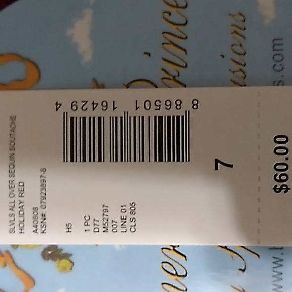 American Princess Red Sequined Dress Formal NWT sz 5  and 7 available - Picture 7 of 8